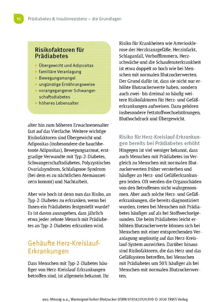 Weitere Ansicht: Warnsignal hoher Blutzucker | Karsten Müssig, Andrea Stallmann, Marlen Harms