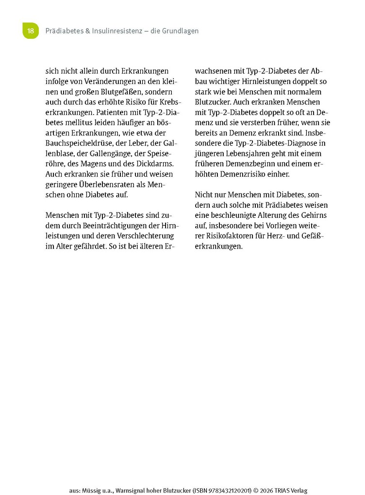 Weitere Ansicht: Warnsignal hoher Blutzucker | Karsten Müssig, Andrea Stallmann, Marlen Harms