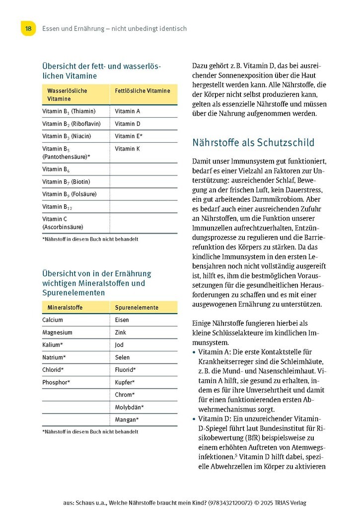 Weitere Ansicht: Welche Nährstoffe braucht mein Kind? | Judith Schaus, Silvia Kraatz, Franziska Delgas
