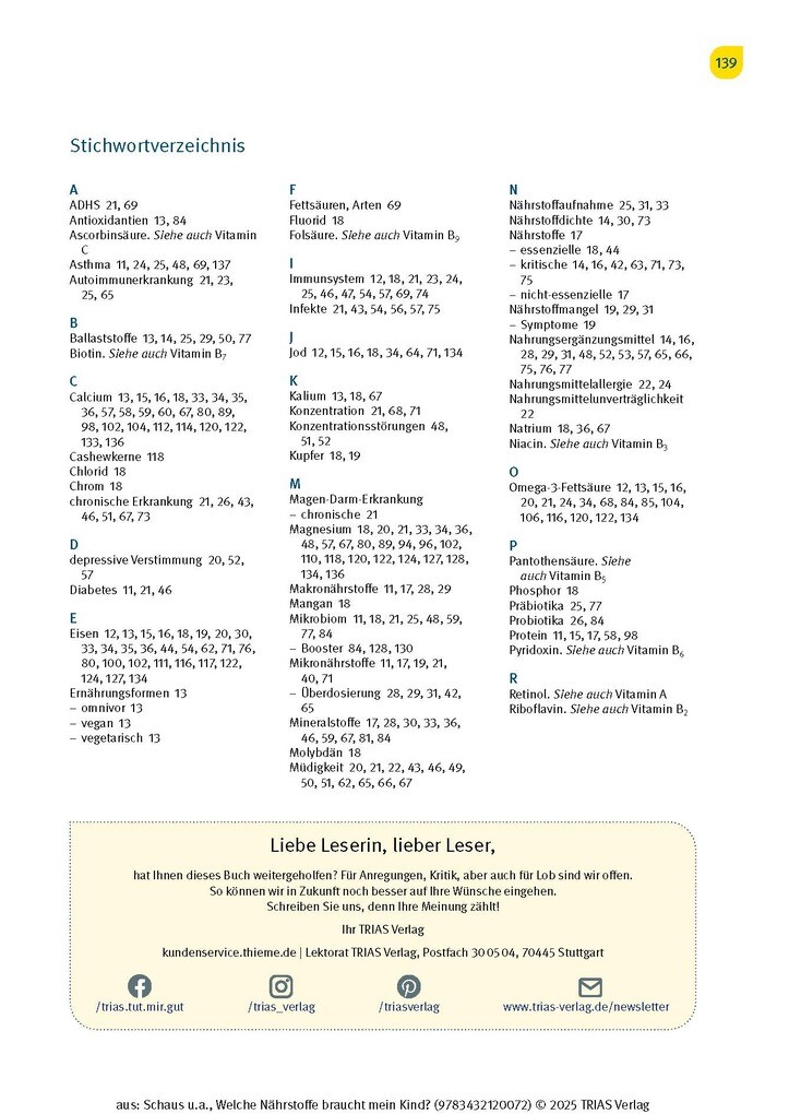 Weitere Ansicht: Welche Nährstoffe braucht mein Kind? | Judith Schaus, Silvia Kraatz, Franziska Delgas