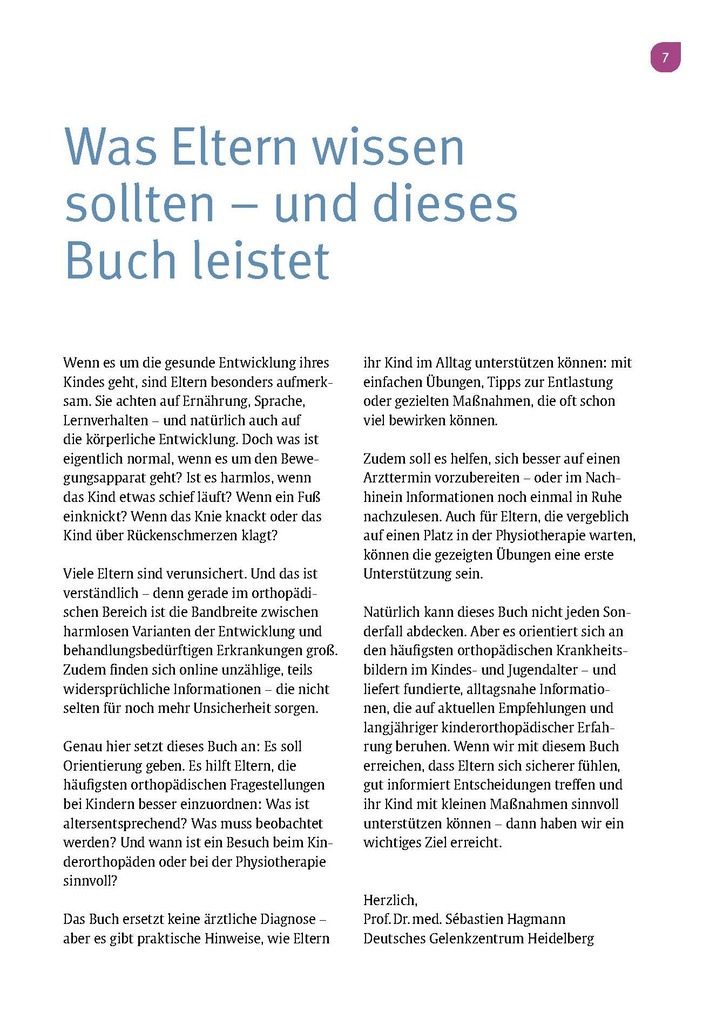 Weitere Ansicht: Aus der Praxis eines Kinderorthopäden | Sébastien Hagmann