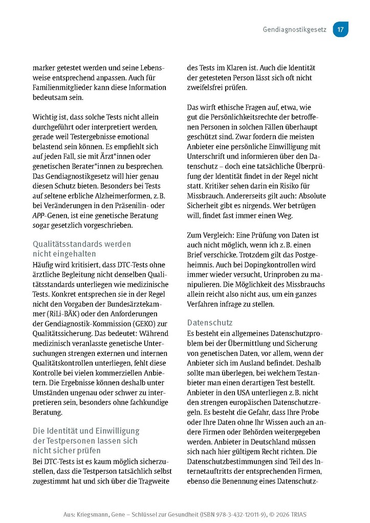 Weitere Ansicht: Gene - Schlüssel zur Gesundheit | Jörg Kriegsmann