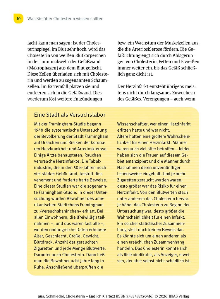 Weitere Ansicht: Cholesterin - Endlich Klartext | Volker Schmiedel