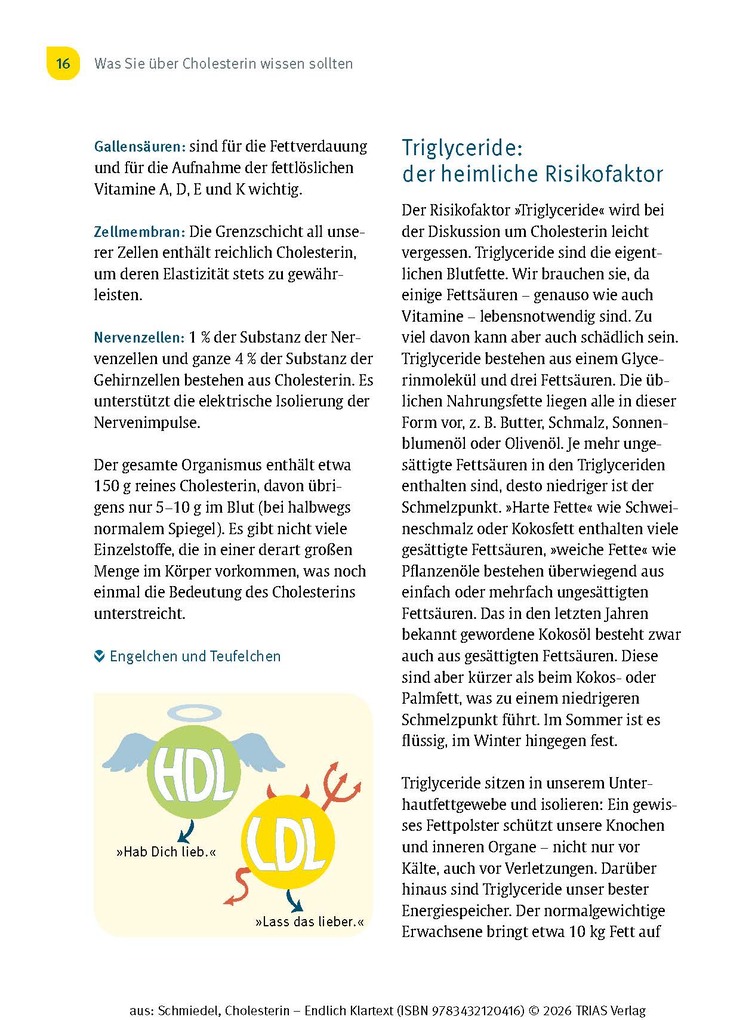 Weitere Ansicht: Cholesterin - Endlich Klartext | Volker Schmiedel