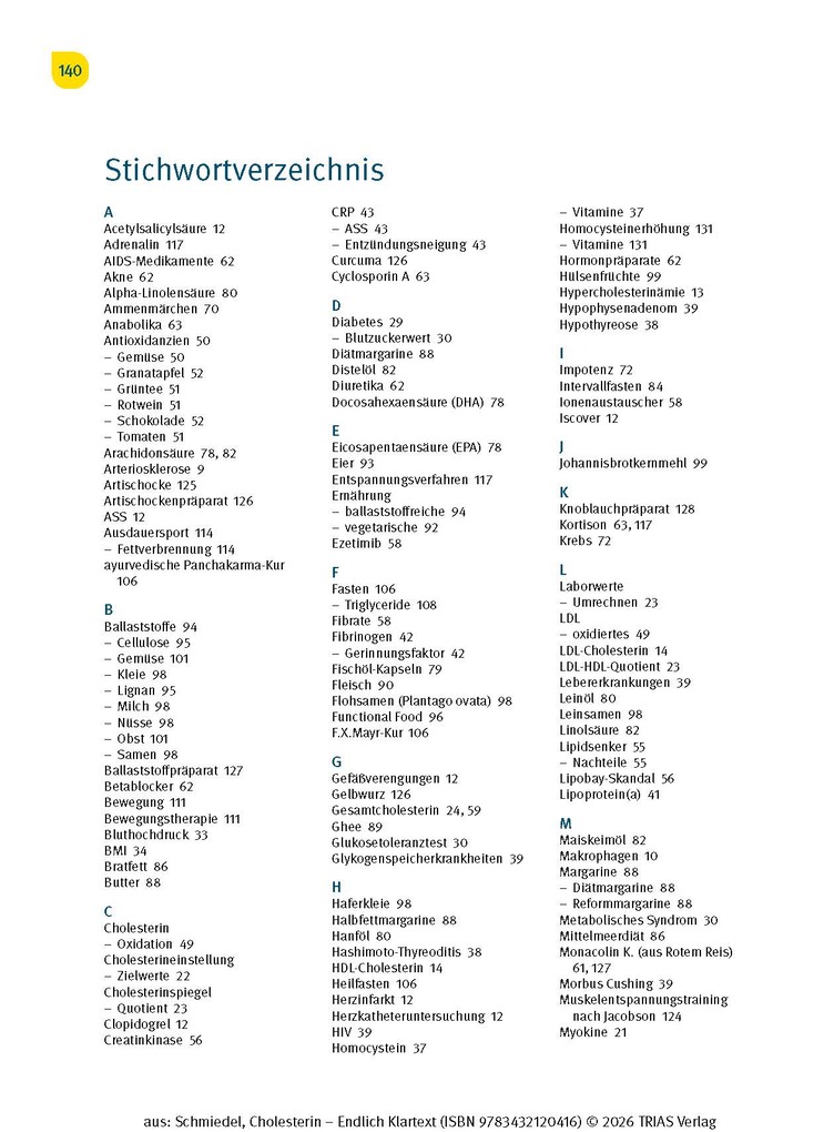 Weitere Ansicht: Cholesterin - Endlich Klartext | Volker Schmiedel