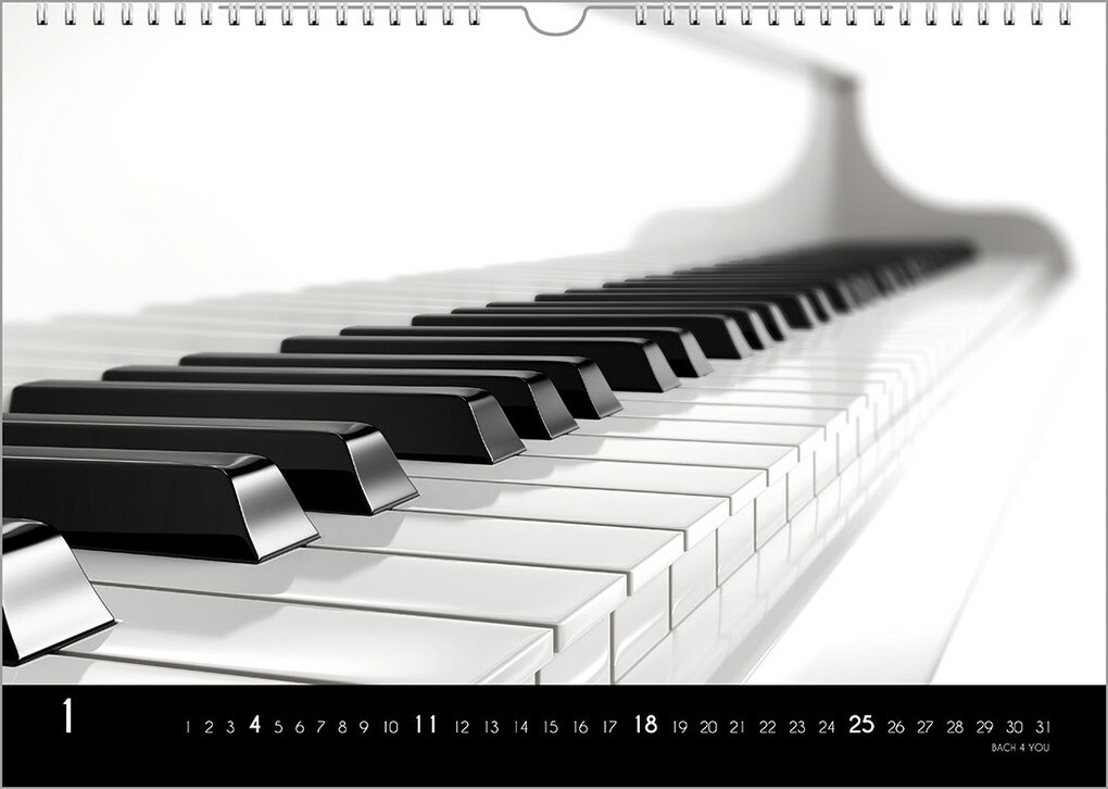 Weitere Ansicht: Musikinstrumente, ein Musik-Kalender 2026, DIN A3 | Peter Bach jr.
