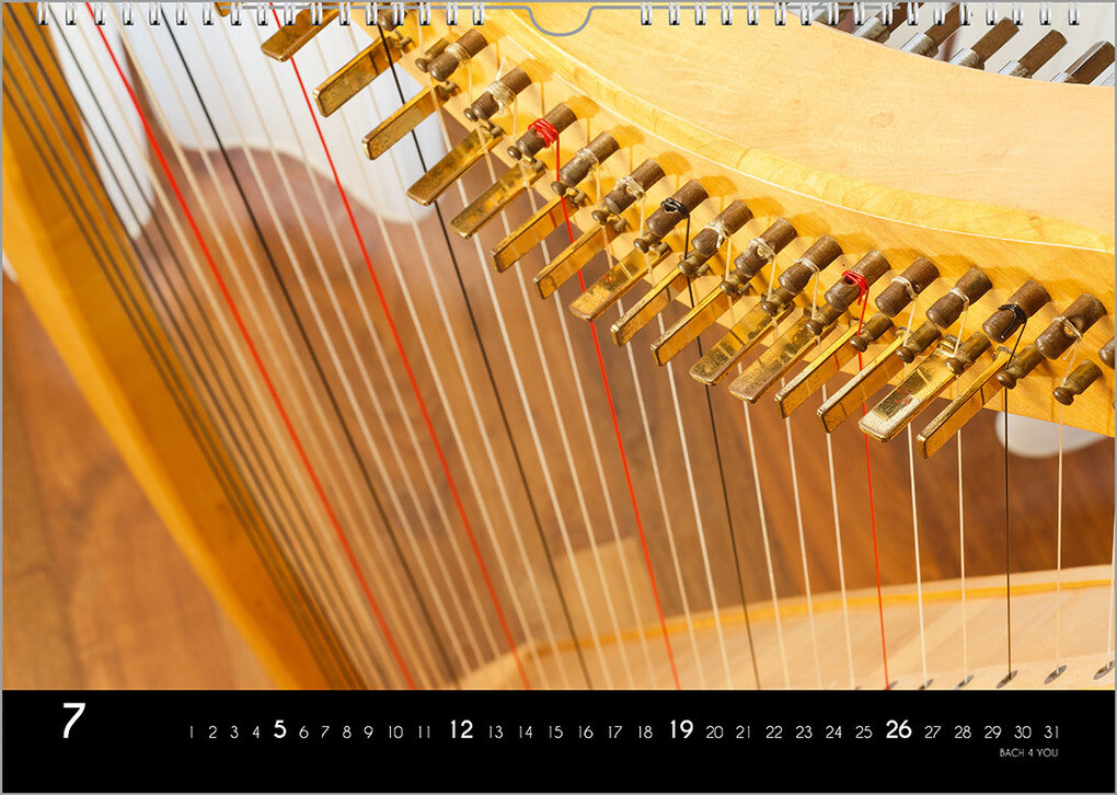 Weitere Ansicht: Musikinstrumente, ein Musik-Kalender 2026, DIN A3 | Peter Bach jr.