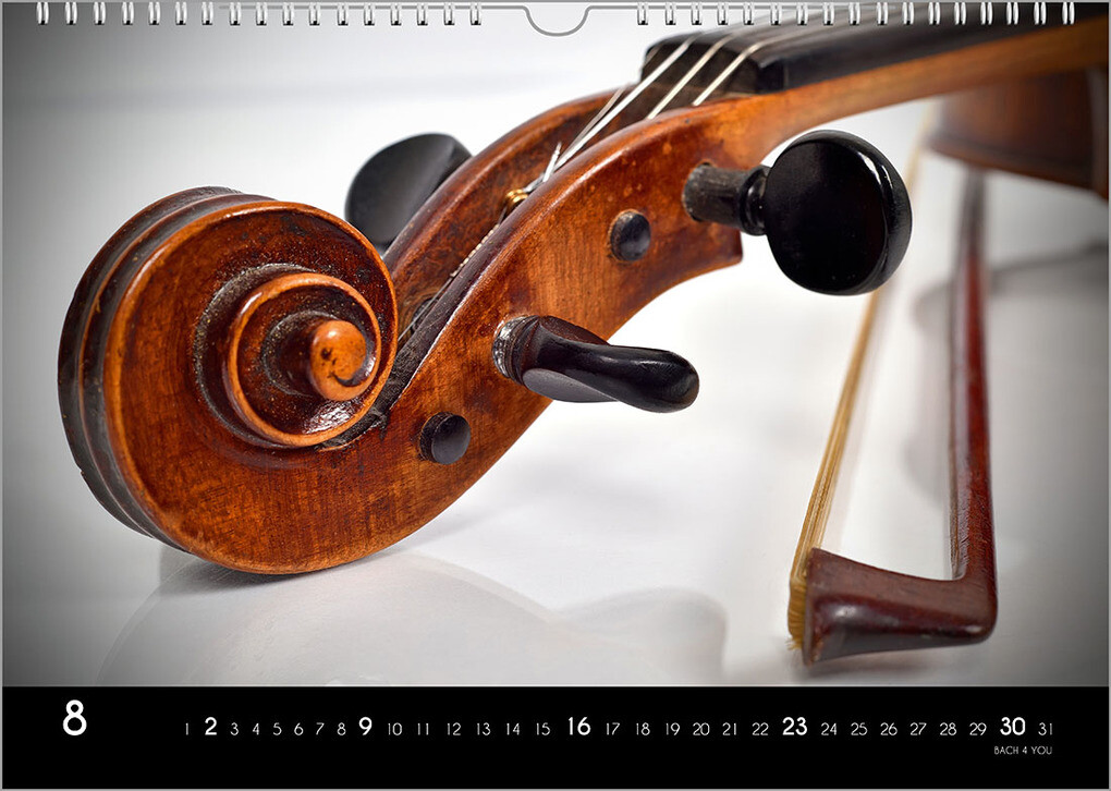 Weitere Ansicht: Musikinstrumente, ein Musik-Kalender 2026, DIN A3 | Peter Bach jr.