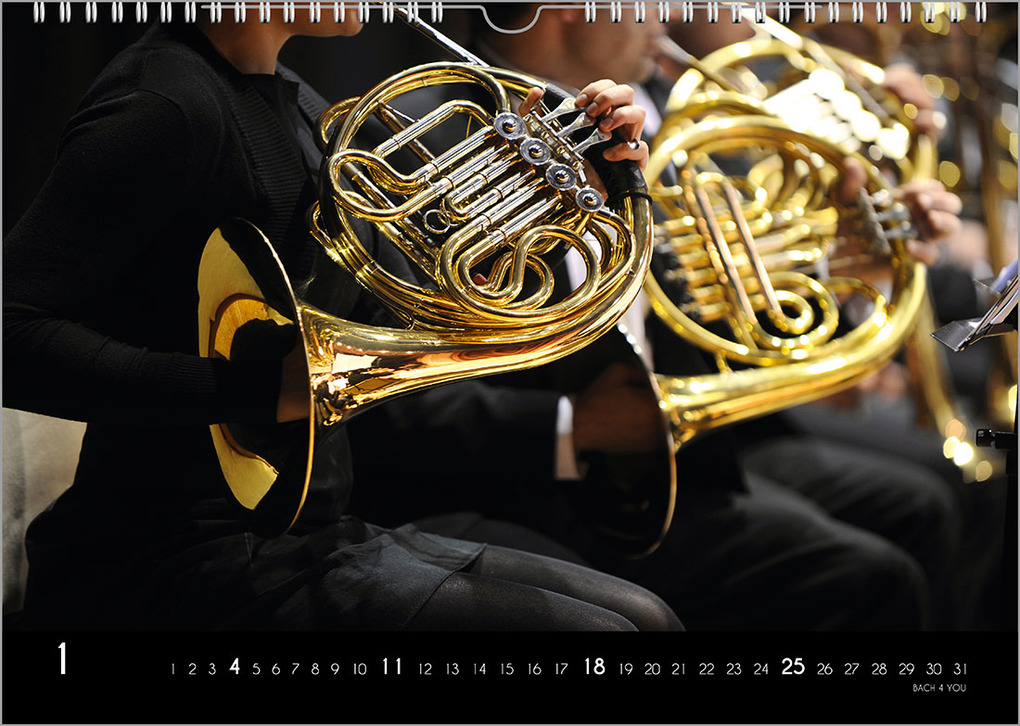 Weitere Ansicht: Der Kalender für Klassik-Musik-Freunde, ein Musik-Kalender, 2026, DIN A4 | Peter Bach jr.