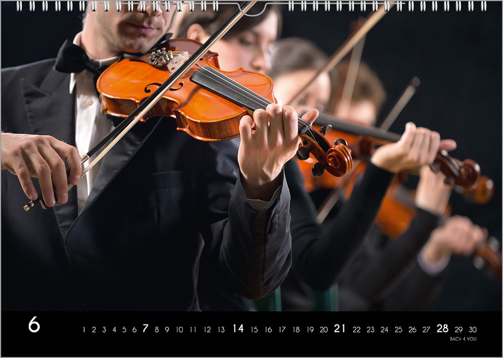 Weitere Ansicht: Der Kalender für Klassik-Musik-Freunde, ein Musik-Kalender, 2026, DIN A4 | Peter Bach jr.