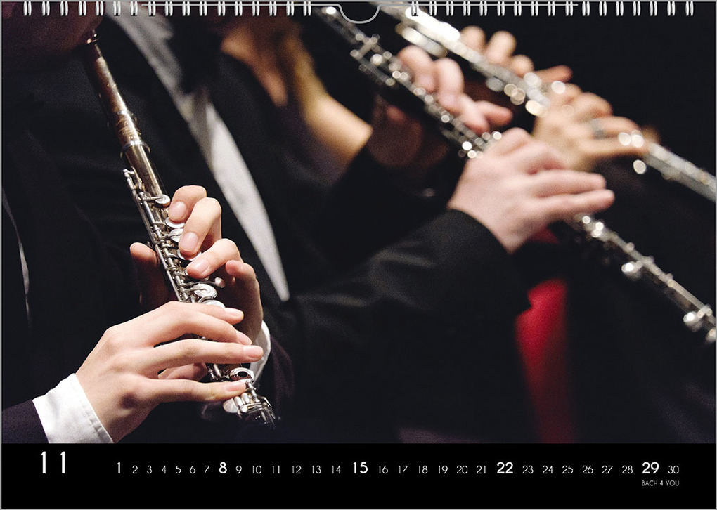 Weitere Ansicht: Der Kalender für Klassik-Musik-Freunde, ein Musik-Kalender, 2026, DIN A4 | Peter Bach jr.