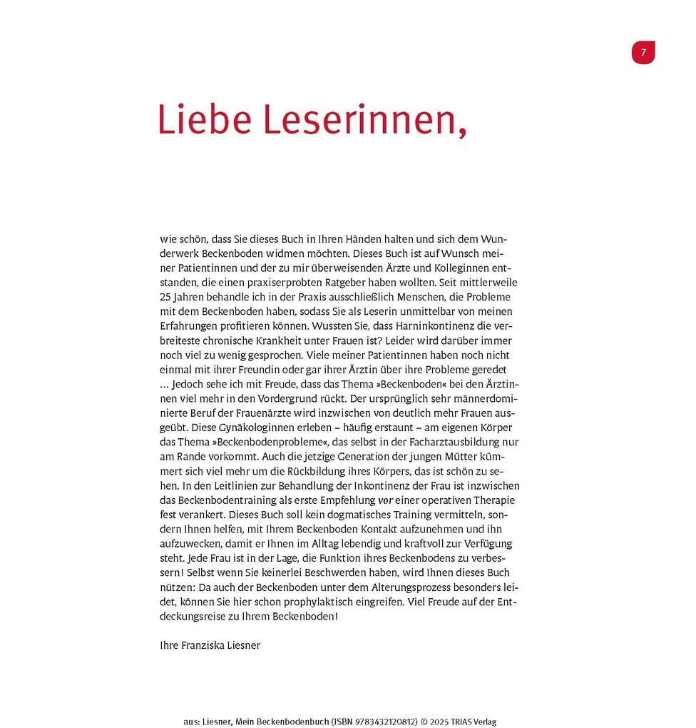 Weitere Ansicht: Mein Beckenbodenbuch | Franziska Liesner