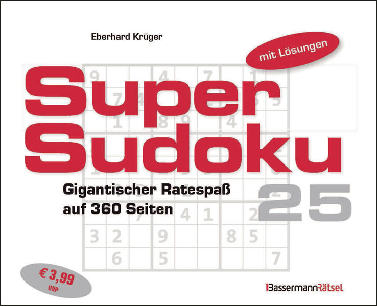 Produktbild: Supersudoku 25 (5 Exemplare à 3,99 EUR) | Eberhard Krüger