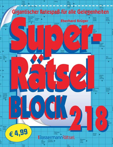 Produktbild: Superrätselblock 218 (5 Exemplare à 4,99 EUR) | Eberhard Krüger