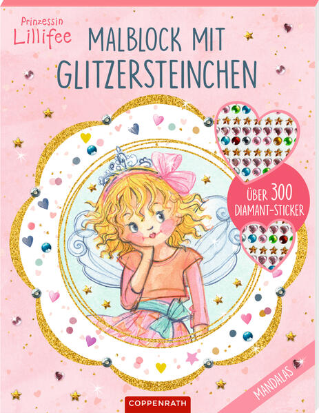 Produktbild: Malblock mit Glitzersteinchen: Mandalas