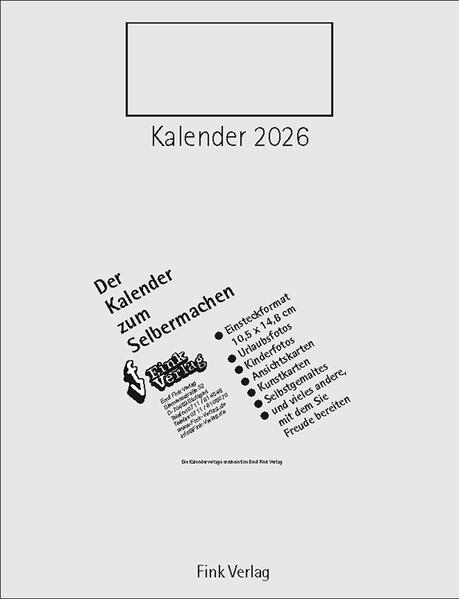 Produktbild: Kalender zum Selbermachen 2026 | Emil Fink