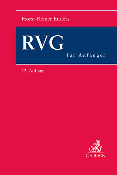 Produktbild: RVG für Anfänger | Horst-Reiner Enders