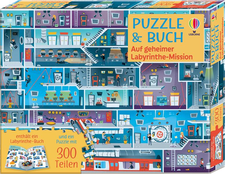 Produktbild: Puzzle & Buch: Auf geheimer Labyrinthe-Mission | Kate Nolan, Sam Smith