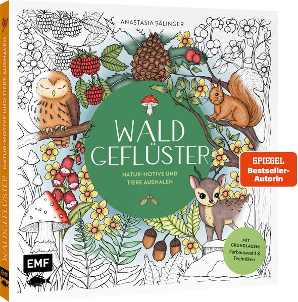 Produktbild: Waldgeflüster - Natur-Motive und Tiere ausmalen | Anastasia Sälinger