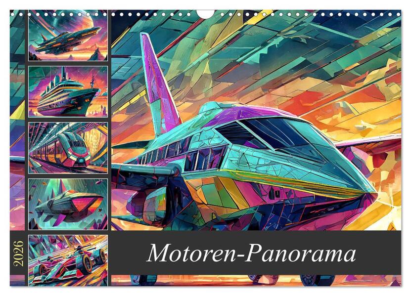 Produktbild: Motoren-Panorama (Wandkalender 2026 DIN A3 quer), CALVENDO Monatskalender | Werner Braun, Calvendo