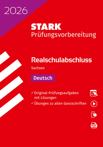 Produktbild: STARK Deutsch - Realschulabschluss 2026 Sachsen - Prüfungsvorbereitung
