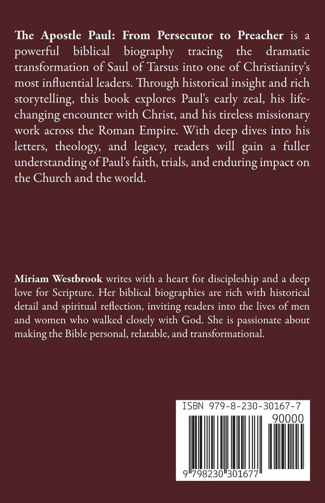 Weitere Ansicht: The Apostle Paul | Miriam Westbrook