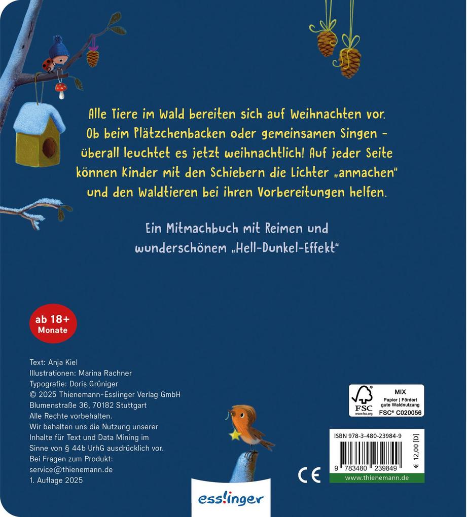 Weitere Ansicht: Es leuchtet im Wald, kommt Weihnachten bald? | Anja Kiel
