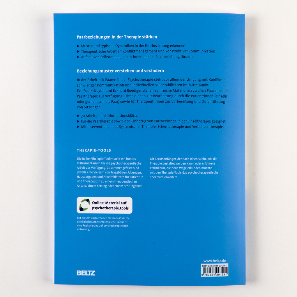 Weitere Ansicht: Therapie-Tools Paarbeziehungen | Eva Frank-Noyon, Eckhard Roediger