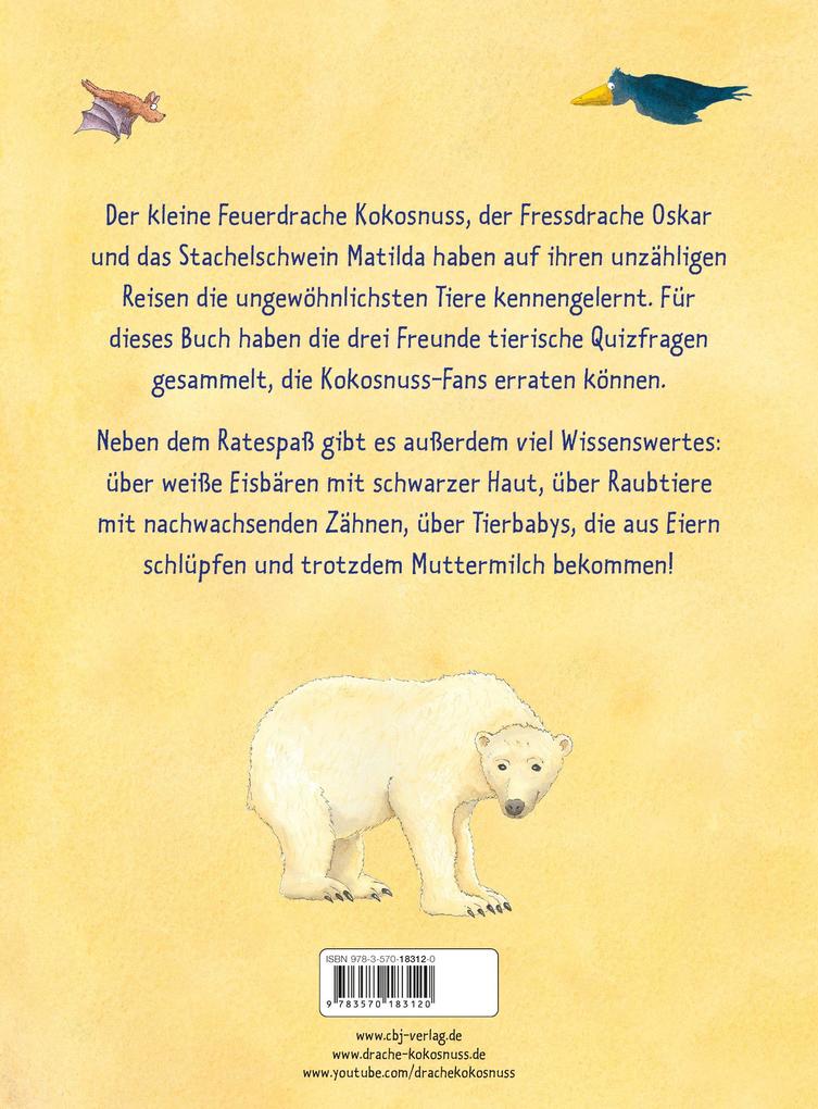 Weitere Ansicht: Der kleine Drache Kokosnuss - Quizblock Tiere | Ingo Siegner