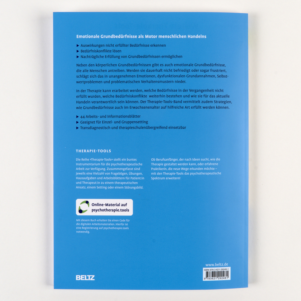 Weitere Ansicht: Therapie-Tools Emotionale Grundbedürfnisse | Johannes Heßler-Kaufmann