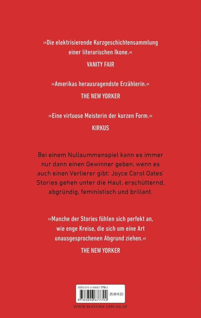 Weitere Ansicht: Nullsumme | Joyce Carol Oates