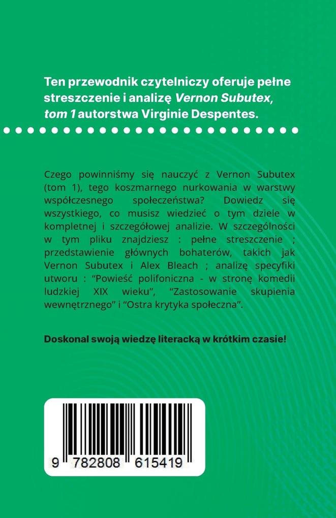 Weitere Ansicht: Vernon Subutex, tom 1 ksika Virginie Despentes (Analiza ksiki) | Michel Dyer