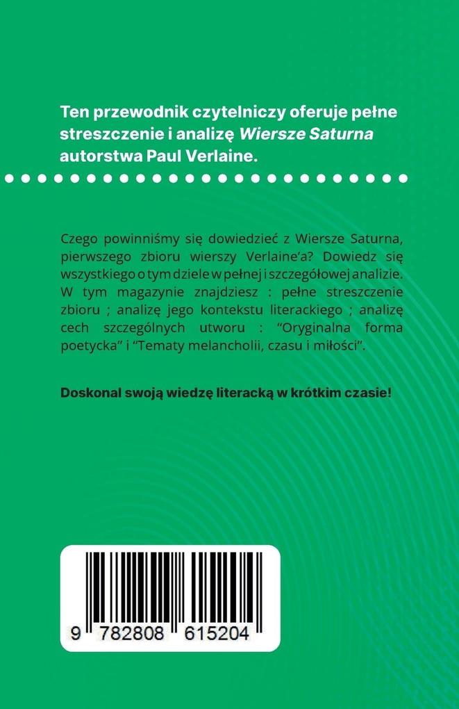 Weitere Ansicht: Wiersze Saturna ksika Paul Verlaine (Analiza ksiki) | Sophie Chetrit