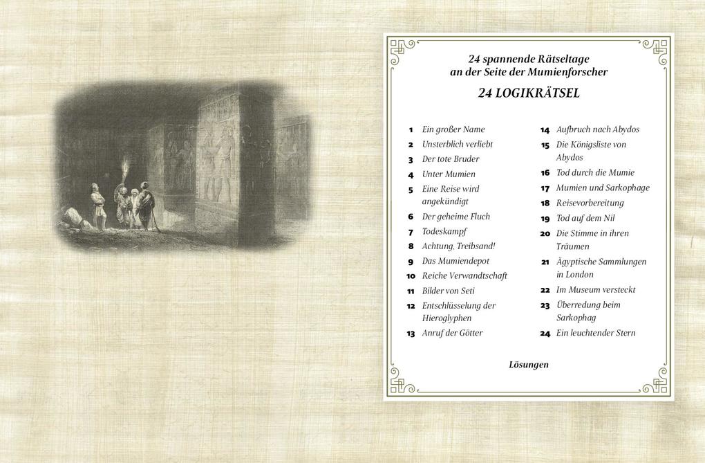 Weitere Ansicht: Der Fluch der Mumie Adventskalender der Logikrätsel | Philip Kiefer