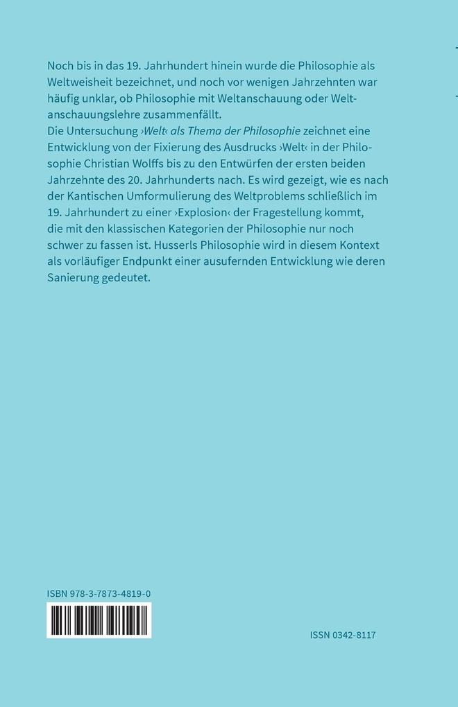 Weitere Ansicht: Welt als Thema der Philosophie | Christian Bermes