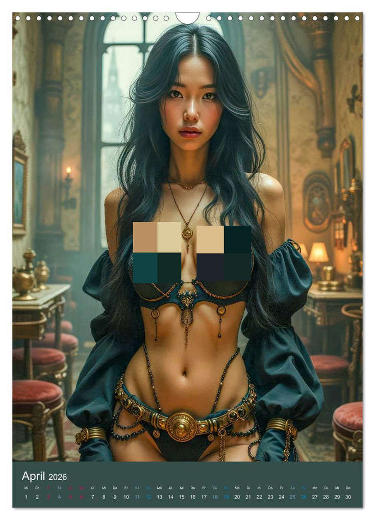 Weitere Ansicht: Steampunk Noir (Wandkalender 2026 DIN A3 hoch), CALVENDO Monatskalender | Calvendo, Ally Bee