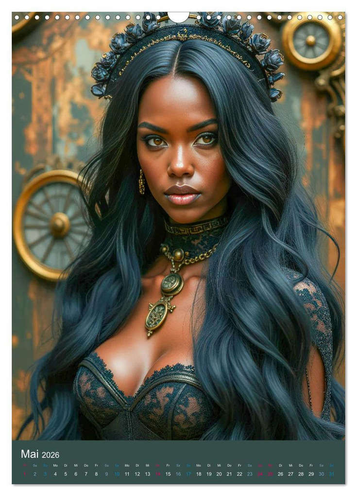Weitere Ansicht: Steampunk Noir (Wandkalender 2026 DIN A3 hoch), CALVENDO Monatskalender | Calvendo, Ally Bee