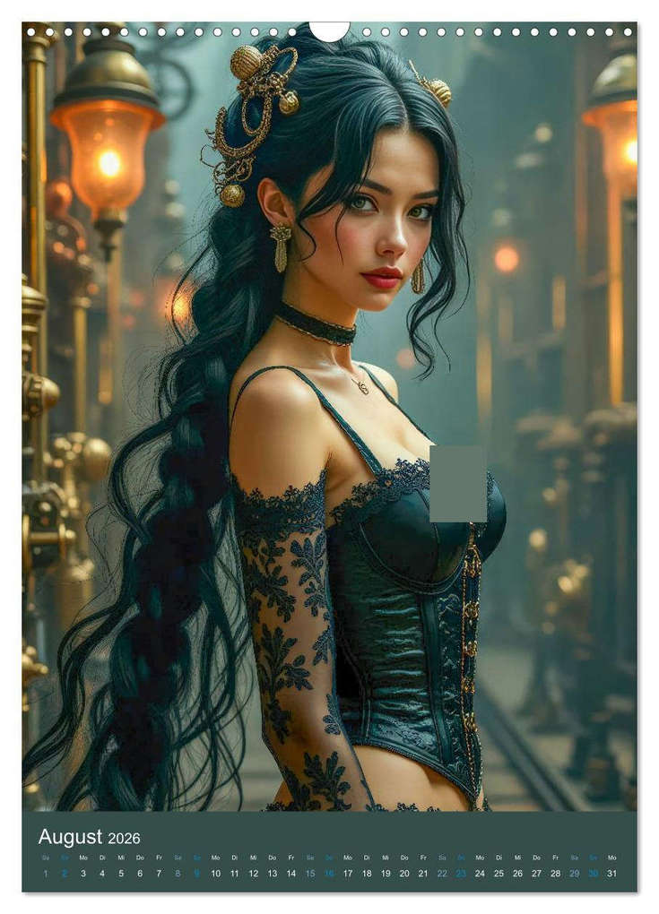 Weitere Ansicht: Steampunk Noir (Wandkalender 2026 DIN A3 hoch), CALVENDO Monatskalender | Calvendo, Ally Bee