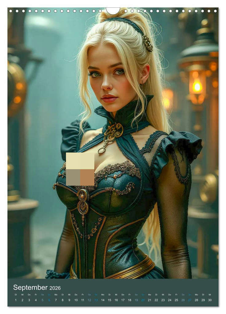 Weitere Ansicht: Steampunk Noir (Wandkalender 2026 DIN A3 hoch), CALVENDO Monatskalender | Calvendo, Ally Bee
