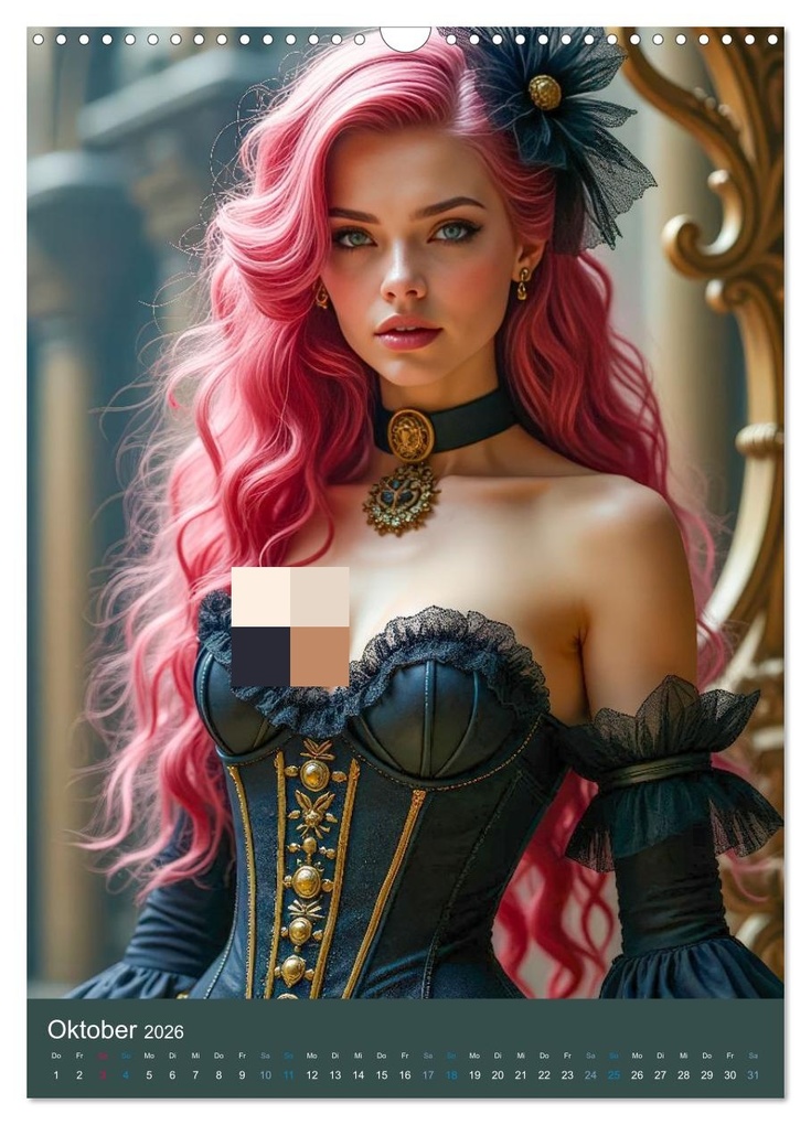 Weitere Ansicht: Steampunk Noir (Wandkalender 2026 DIN A3 hoch), CALVENDO Monatskalender | Calvendo, Ally Bee