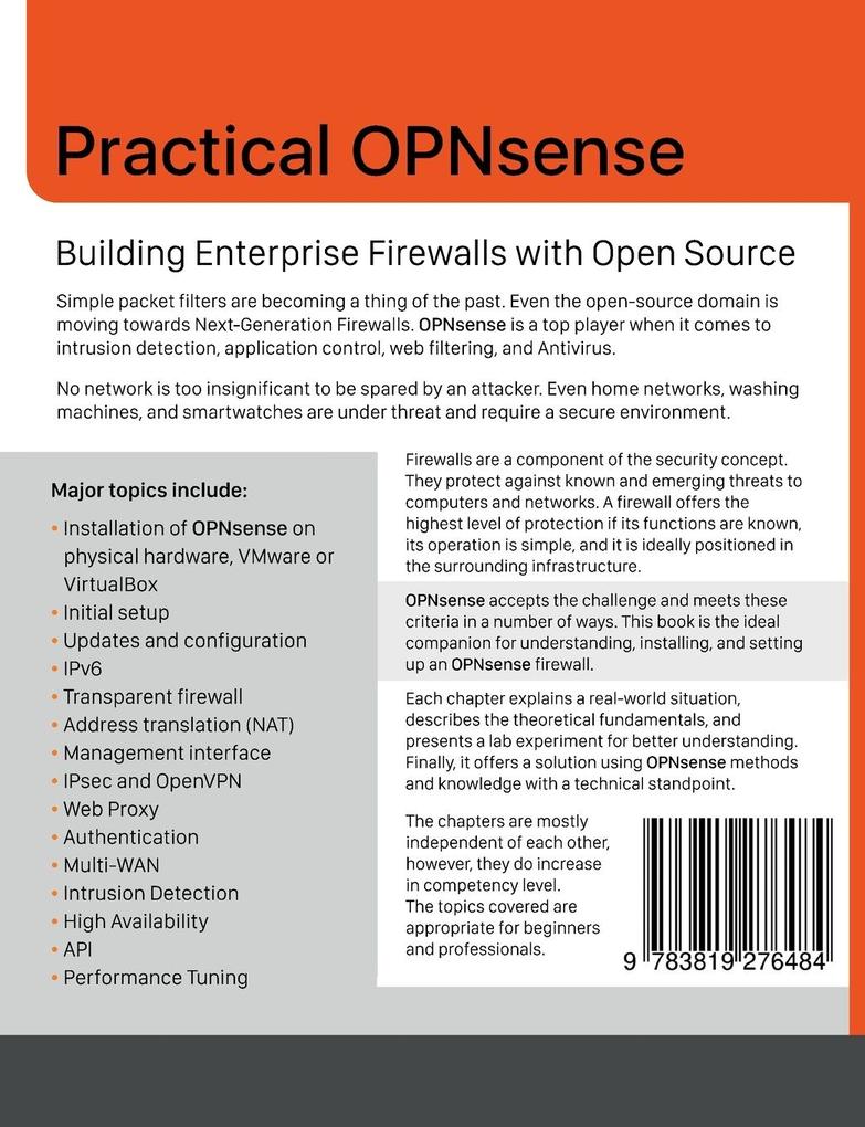 Weitere Ansicht: Practical OPNsense | Markus Stubbig