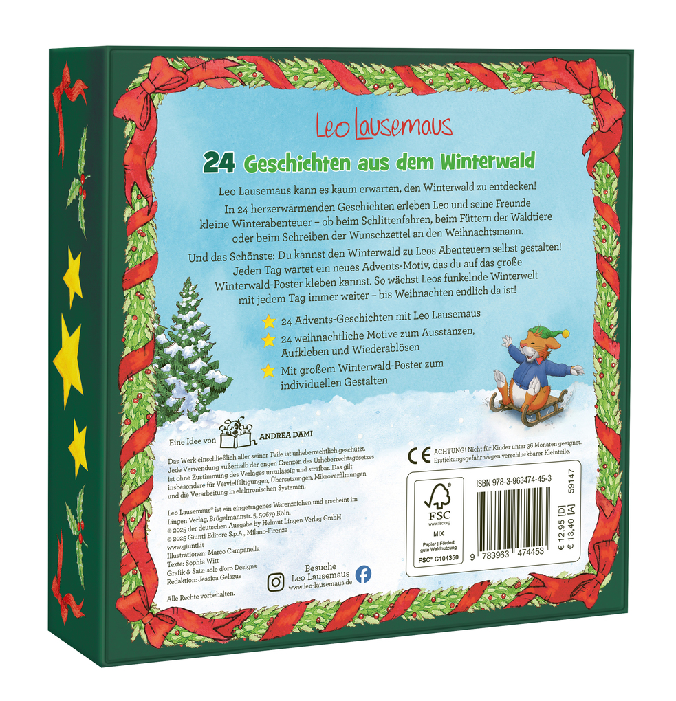 Weitere Ansicht: Leo Lausemaus - 24 Geschichten aus dem Winterwald | Sophia Witt
