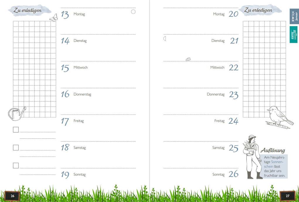 Weitere Ansicht: Durchs Jahr 2026 mit KAFFEE ODER TEE | Redaktion Kaffee oder Tee