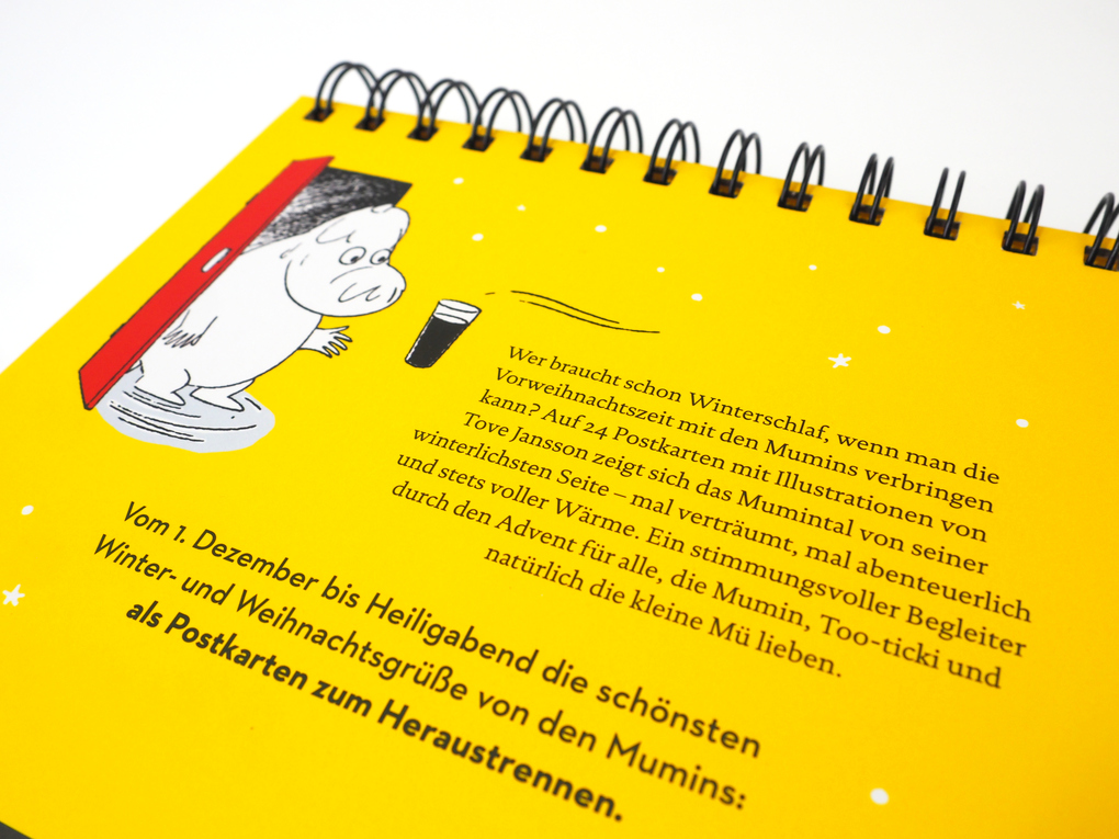 Weitere Ansicht: Mumins Adventskalender. 24 Postkarten für die Weihnachtszeit (Advents-Postkartenaufsteller) | Tove Jansson