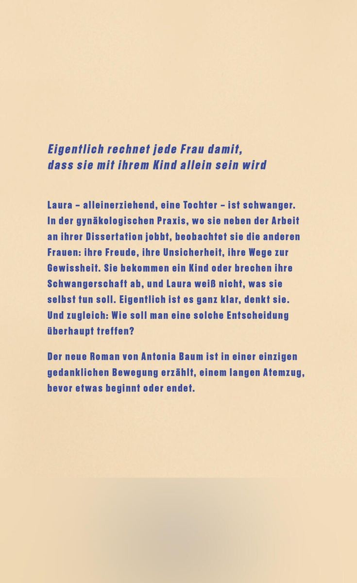 Weitere Ansicht: Achte Woche | Antonia Baum