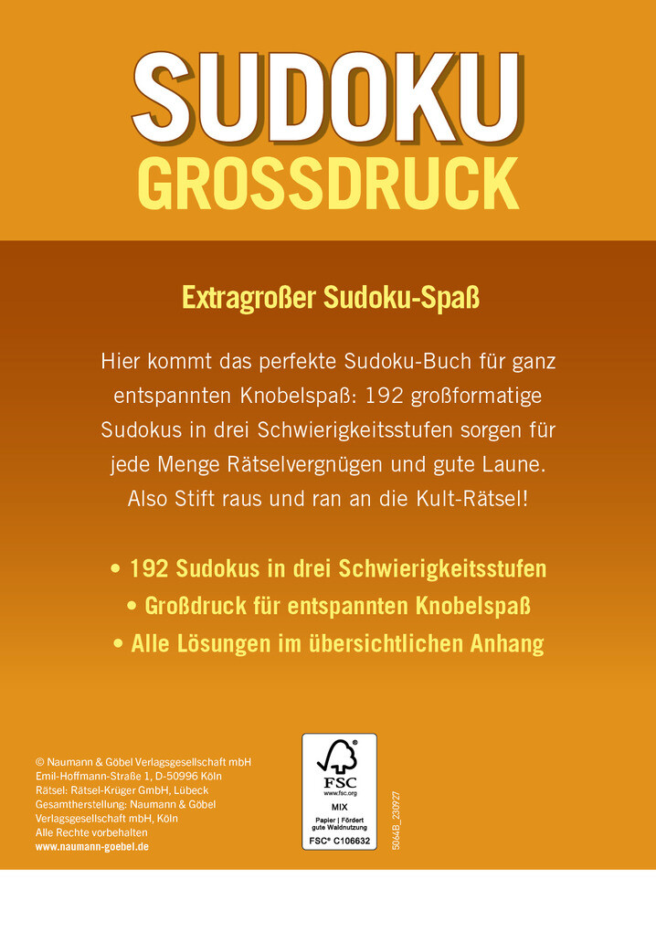 Weitere Ansicht: Sudoku Großdruck Band 2