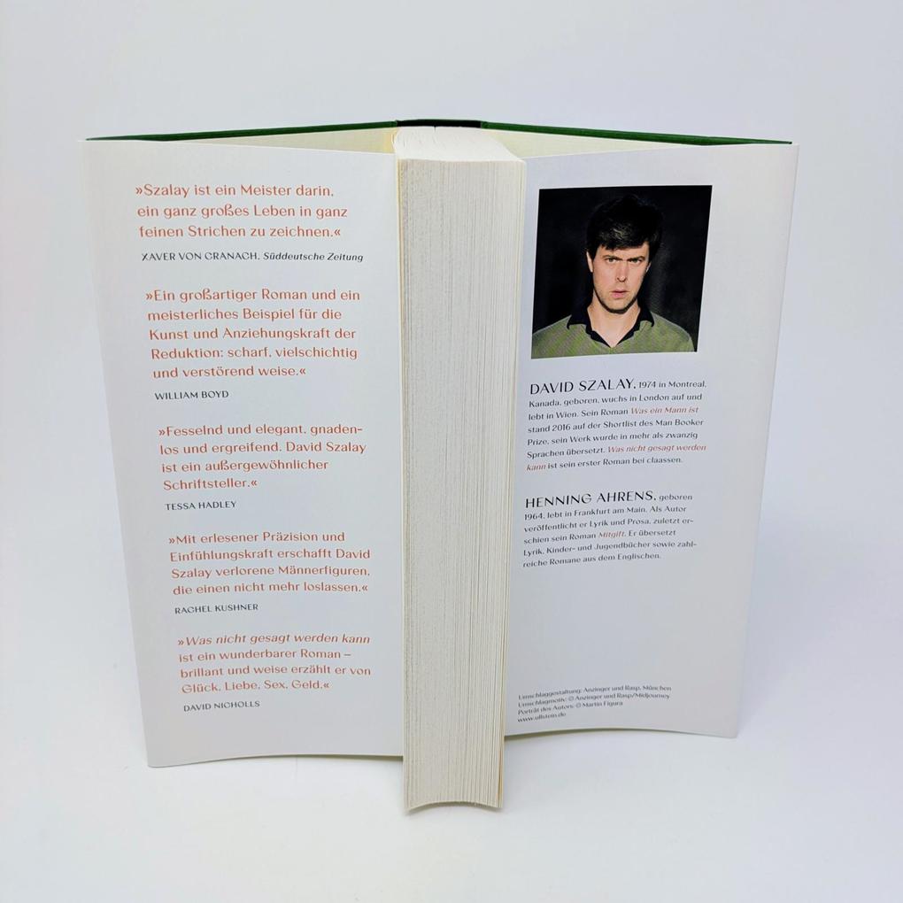 Weitere Ansicht: Was nicht gesagt werden kann | David Szalay