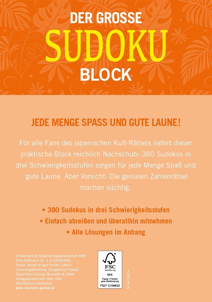 Weitere Ansicht: Der große Sudokublock Band 10