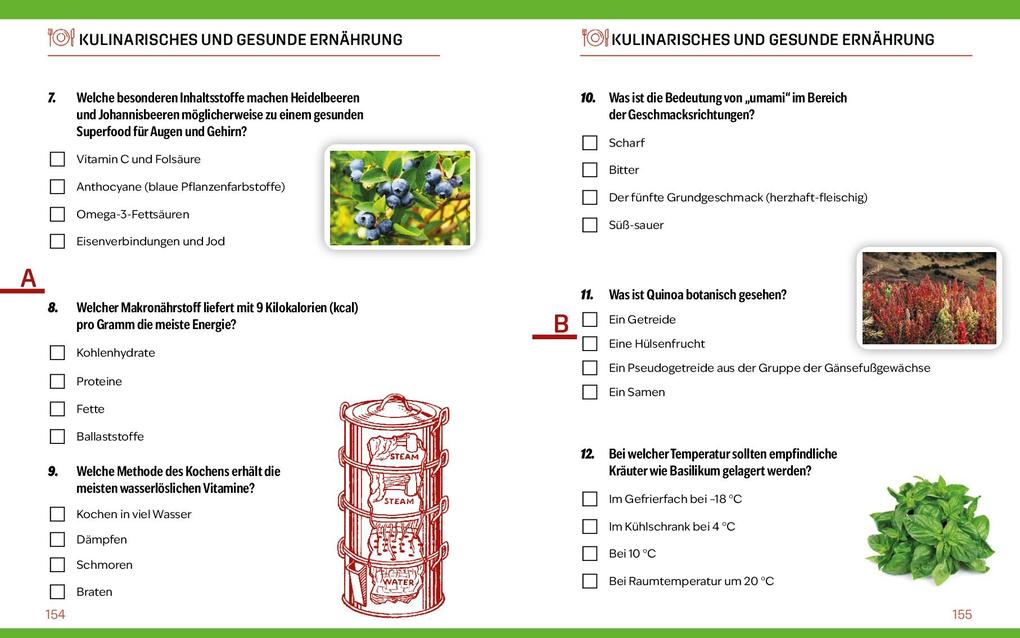 Weitere Ansicht: Quizbuch mit Lösungsschablone Allgemeinwissen