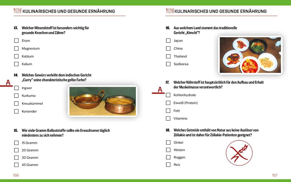 Weitere Ansicht: Quizbuch mit Lösungsschablone Allgemeinwissen